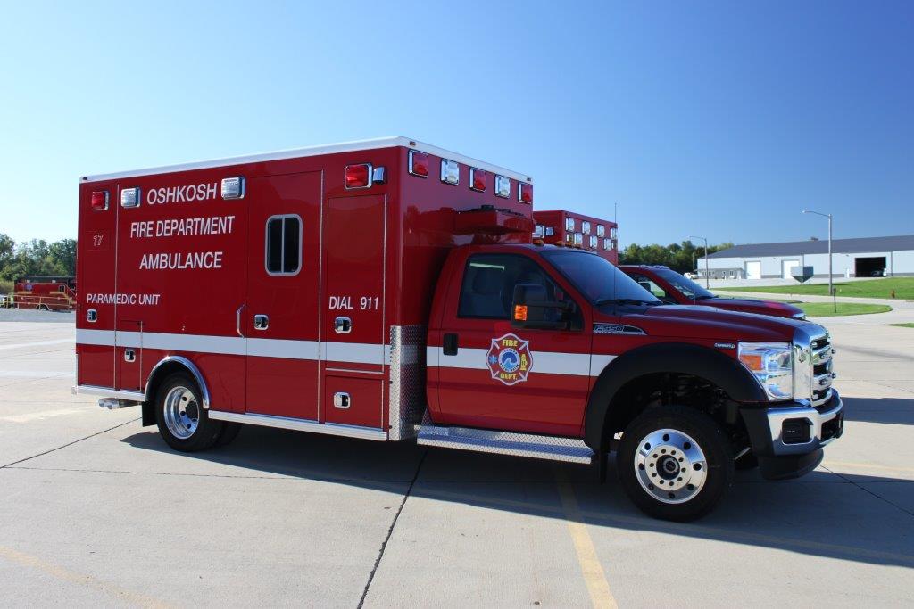 City of Oshkosh Fire Department Life Line Emergency Vehicles